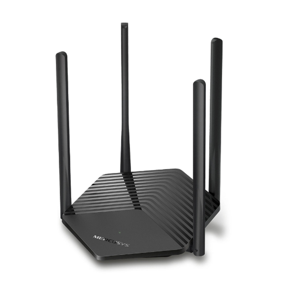 Mercusys AX1800 Dual-Band WiFi 6 Router, Wi-Fi 6 (802.11ax), Dual-band (2.4 GHz / 5 GHz), Ethernet LAN, Black, Tabletop router