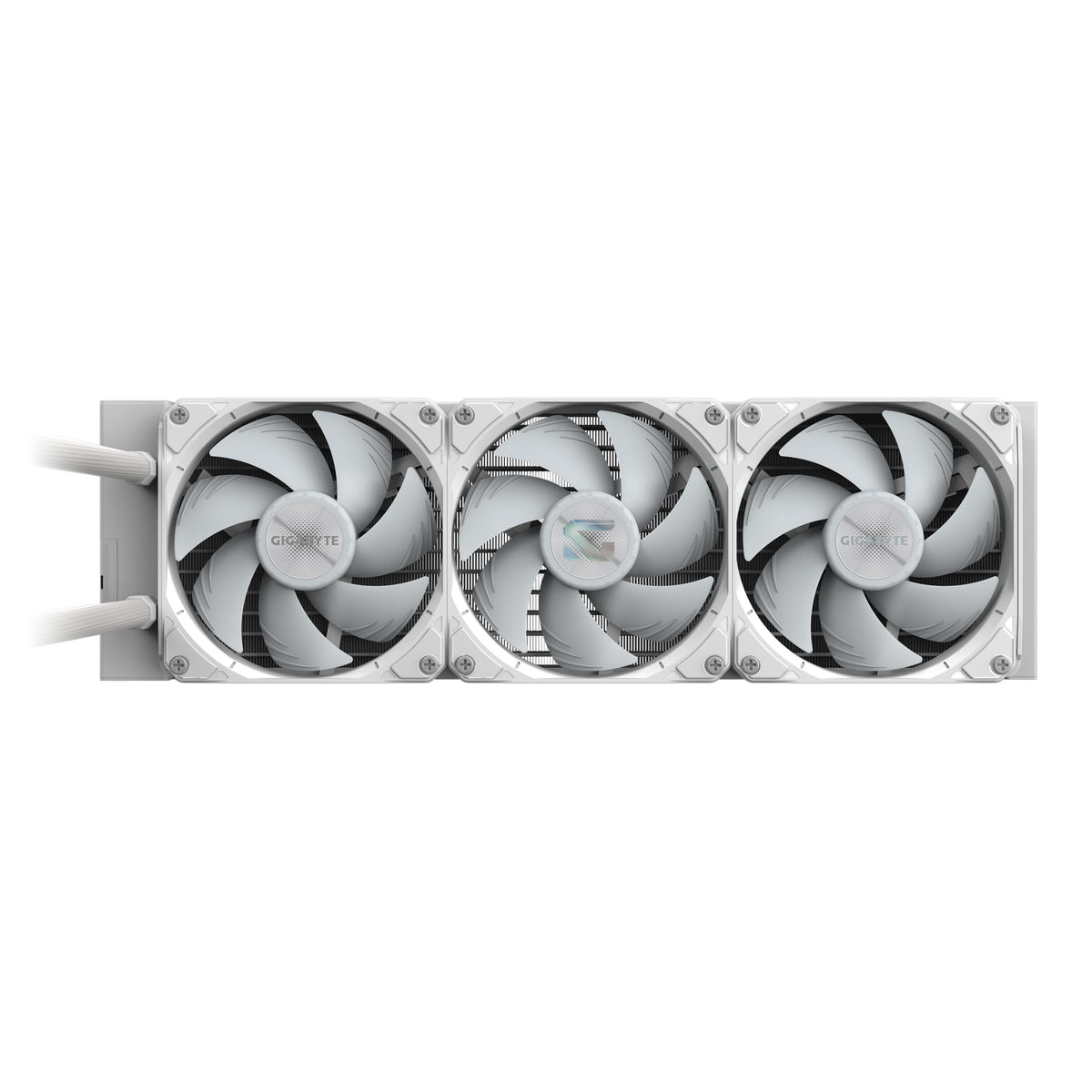 GIGABYTE GAMING 360 ICE Liquid CPU Cooler- 3x120mm ARGB Fans, slide-in interlocking mechanism, DAISY-CHAIN, Intel LGA 1851 and AMD AM5 Compatible, All-in-one liquid cooler, 12 cm, White