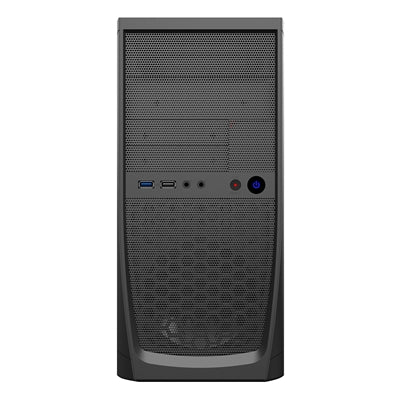 CiT Elite Micro Tower 1 x USB 3.0 / 1 x USB 2.0 Black Case with 500W PSU - PC Gear UK