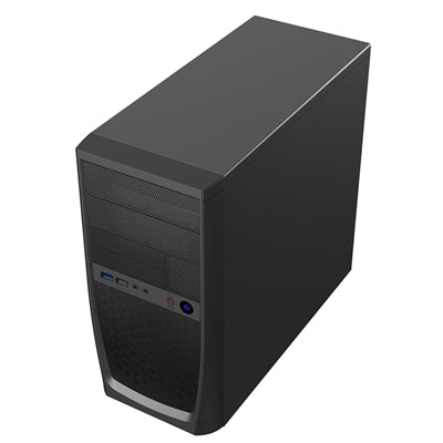 CiT Elite Micro Tower 1 x USB 3.0 / 1 x USB 2.0 Black Case with 500W PSU - PC Gear UK