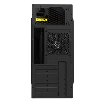 CiT Jet Stream Mid Tower 1 x USB 3.0 / 1 x USB 2.0 Black & Silver Case with 500W PSU - PC Gear UK