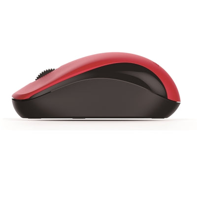 Genius NX-7000 Wireless Mouse, 2.4 GHz with USB Pico Receiver, Adjustable DPI levels up to 1200 DPI, 3 Button with Scroll Wheel, Ambidextrous Design, Red