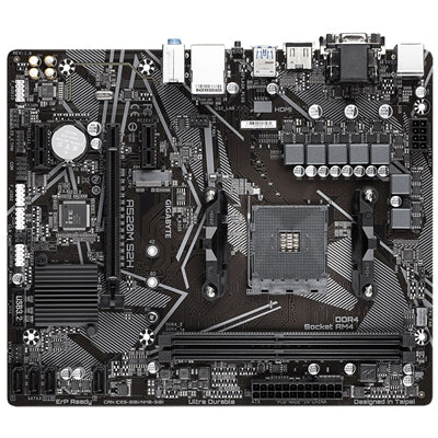 Gigabyte A520M S2H Ultra Durable AMD AM4 Socket Motherboard, Micro-ATX, 2x DDR4 Slots, 1x M.2 Socket, GbE LAN, 1x D-Sub / 1x DVI-D / 1x HDMI Port