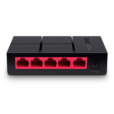 Mercusys (MS105G) 5-Port Gigabit Unmanaged Desktop Switch, Plastic Case - PC Gear UK