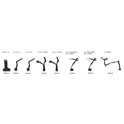 GAMEMAX RPG Rampage 800W PSU, 140mm Ultra Silent Fan, 80 PLUS Bronze, Non Modular, Flat Black Cables, Japanese TK Main Capacitor Fitted