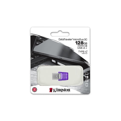 DataTraveler microDuo 3C USB Flash Drive - 128GB