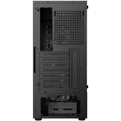 ANTEC AX20 Case, Black, Mid Tower, 1 x USB 3.0 / 2 x USB 2.0, Tempered Glass Side Window Panel, Slanted Bar & Mesh Design for Massive Airflow, 3 x RGB LED Fans Included, ATX, Micro ATX, Mini-ITX - PC Gear UK