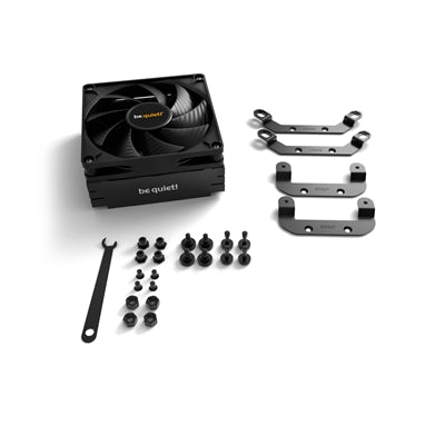 be quiet! Pure Rock LP Low-Profile Fan CPU Cooler, Universal Socket, High Quality 92mm PWM Black Cooling Fan, 2500RPM, 3 Heat Pipes, 100W TDP, Intel LGA 1700 & AMD AM5 Compatible