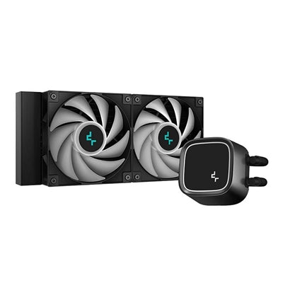 Deepcool LE520 240mm AIO Liquid CPU Cooler, 2300 RPM, with Anti-Leak Technology and High Performance ARGB Fans - PC Gear UK