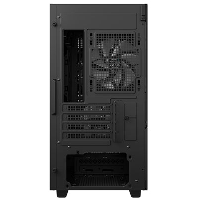 DeepCool CH360 Digital Gaming Case Black Mid Tower with Tempered Glass Side Window Panel, Advanced Cooling, USB 3.0/USB-C Ports, Pre-Installed Fans, Micro ATX/Mini-ITX