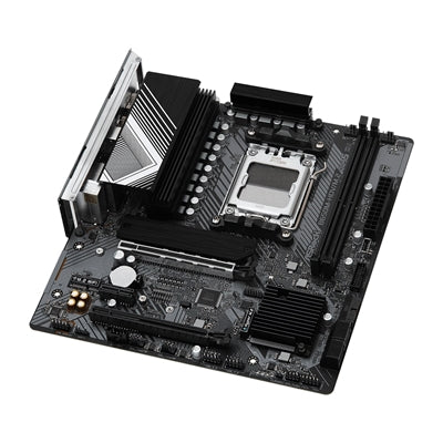ASRock B650M-HDV/M.2 AMD AM5 Socket Motherboard, Micro-ATX, 2x DDR5 Slots, 3x M.2 Sockets, 2x USB-C Port, Fitted I/O Shield, 2.5GbE LAN, 1x DisplayPort / 1x HDMI Port