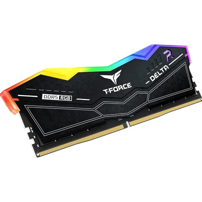 Team T-Force Delta RGB 32GB Kit (2 x 16GB), DDR5, 8000MHz (PC5-6400), CL38, ECC, AMD EXPO & XMP 3.0, PMIC, DIMM Memory, Black