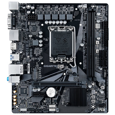 Gigabyte H610M S2H V2 Intel 1700 Socket Motherboard, Micro-ATX, 2x DDR5 Slots, 1x M.2 Socket, GbE LAN, 1x D-Sub / 2x DisplayPorts / 1x HDMI Port - PC Gear UK