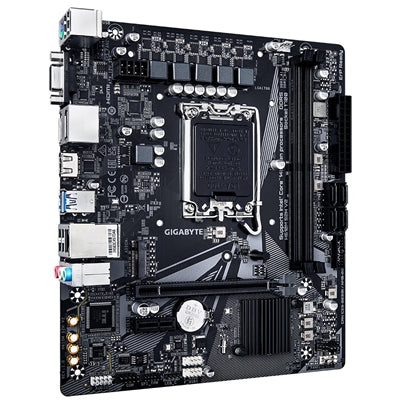 Gigabyte H610M S2H V2 Intel 1700 Socket Motherboard, Micro-ATX, 2x DDR5 Slots, 1x M.2 Socket, GbE LAN, 1x D-Sub / 2x DisplayPorts / 1x HDMI Port - PC Gear UK