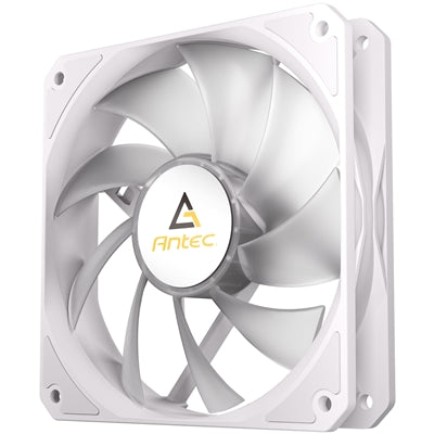 Antec P12R ARGB Reverse PWM 120mm Fan - 4-Pin, White, High-Airflow Cooling, 9-Blade Design with Anti-Vibration Pads - PC Gear UK