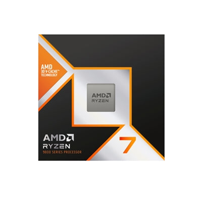 AMD Ryzen 7 9800X3D with Radeon Graphics, 8 Core AM5 Processor, 16 Threads, 4.7GHz up to 5.2GHz Boost, 104MB Cache, 120W, No Fan, Radeon Graphics