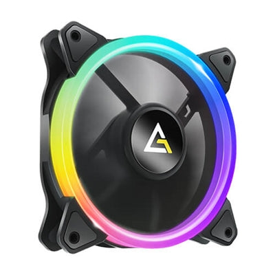 Antec Neon 120 ARGB PWM Case Fan, 3 Pack, Hydro Bearing, 800-1600 RPM, Black - PC Gear UK