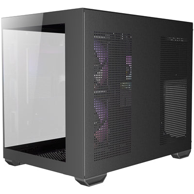 Antec CX600M ARGB Mini-Tower PC Gaming Case, 270 Full-View Tempered Glass, 3x 120mm ARGB LED Fans, USB 3.0, Dust Filters, Tool-Free Installation, Black - PC Gear UK