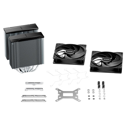be quiet! Pure Rock Pro 3 CPU Cooler, Universal Socket, 2 x Pure Wings Fans, 2000RPM, only 34.8dB(A) at maximum fan speed, 250W TDP, 3-year manufacturer's warranty