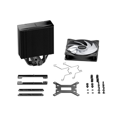 be quiet! Pure Rock 3 LX CPU Cooler, Universal Socket, Pure Wings 3 PWM Fan, 2000RPM, only 31.2dB(A) at maximum fan speed, 190W TDP, 3-year manufacturer's warranty