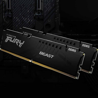 Kingston FURY Beast KF556C40BB-8 8GB System Memory, 5600MT/s, DDR5, CL40, DIMM, Black, AMD EXPO Certified - PC Gear UK