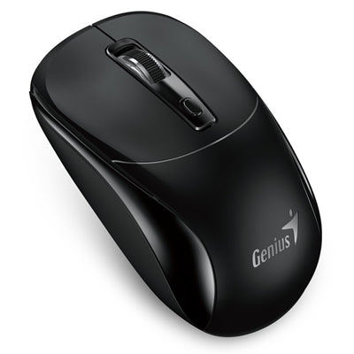 Genius NX-7123 Copilot AI Wireless Mouse, 2.4 GHz with USB Receiver, 1200 DPI, 4 Button with Scroll Wheel, Ambidextrous Design, Black