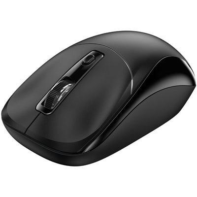 Genius NX-7123 Copilot AI Wireless Mouse, 2.4 GHz with USB Receiver, 1200 DPI, 4 Button with Scroll Wheel, Ambidextrous Design, Black