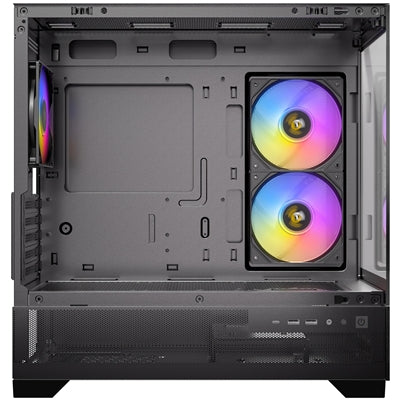 ANTEC CX500M Micro Tower Gaming Case, Black, ARGB, 2 x USB 3.0 / 1 x USB Type-C, Tempered Glass Side Panel, Micro-ATX/ITX