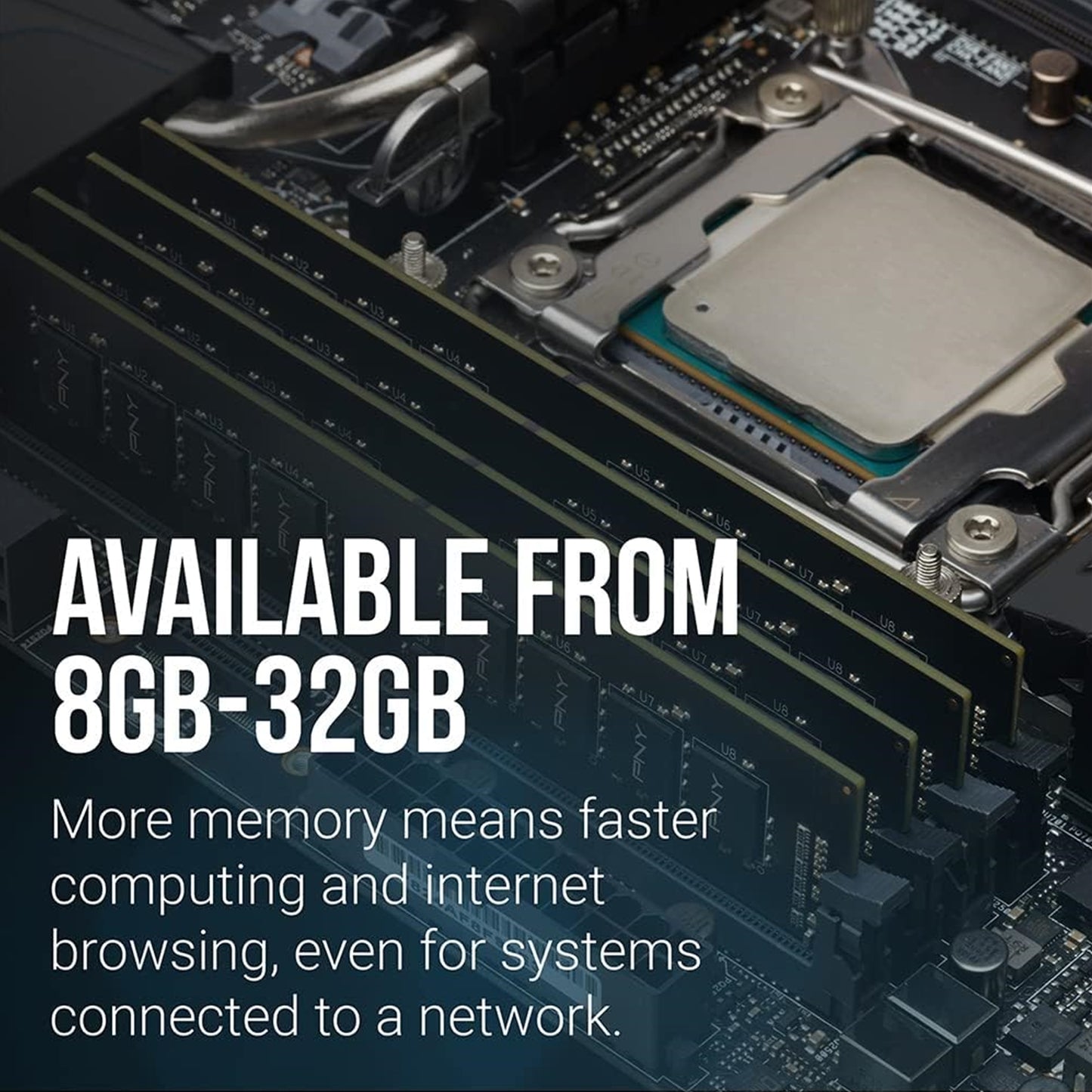 PNY MD8GSD43200-SI 8GB DDR4 3200MHz DIMM Bulk System Memory