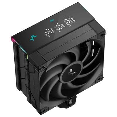 DeepCool AK400 Digital Pro CPU Air Cooler, ARGB Fan & Digital Display, 120mm PWM Fan, 4 Copper Heatpipes, Quiet Operation, Intel & AMD Compatible Black