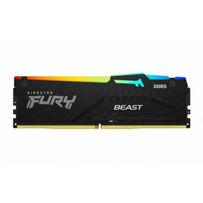 Kingston FURY Beast KF556C40BBAK2-16 16GB RGB (2x8GB) System Memory, DDR5, 5600MHz, CL40, Black, 288 Pin - PC Gear UK