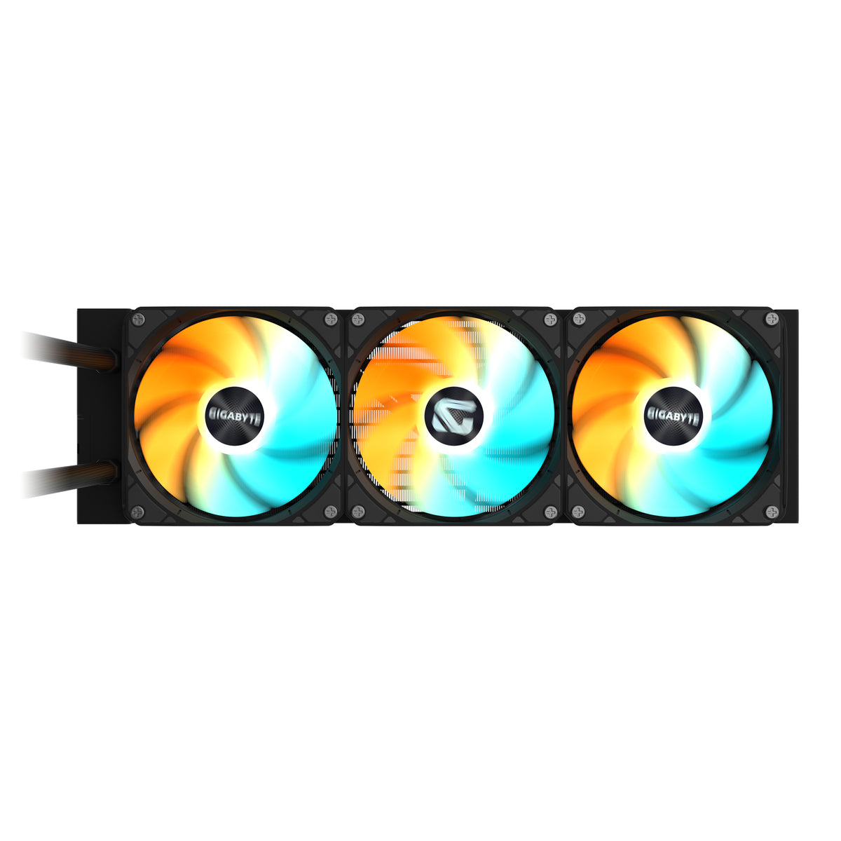 GIGABYTE GAMING 360 Liquid CPU Cooler- 3x120mm ARGB Fans, slide-in interlocking mechanism, DAISY-CHAIN, Intel LGA 1851 and AMD AM5 Compatible, All-in-one liquid cooler, 12 cm, Black