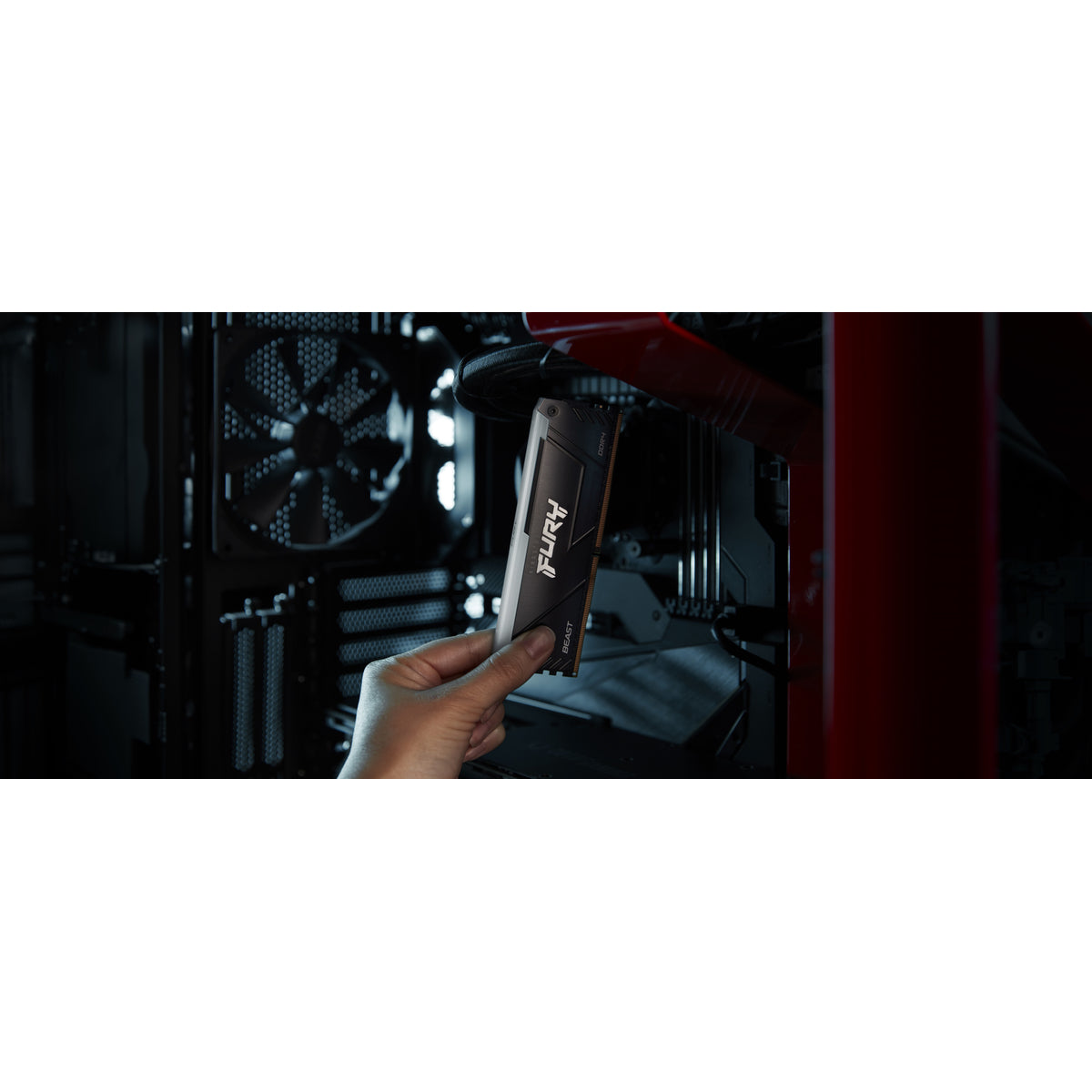 Kingston Technology FURY Beast 16GB 3200MT/s DDR4 CL16 DIMM (Kit of 2) RGB, 16 GB, 2 x 8 GB, DDR4, 1600 MHz, 288-pin DIMM