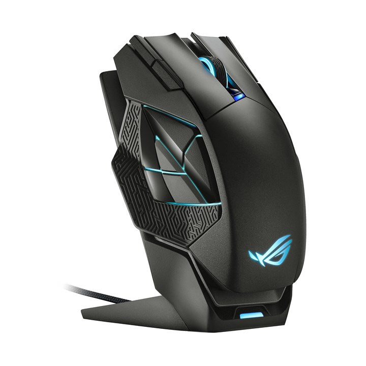 ASUS ROG Spatha X Wireless Gaming Mouse, 19000 DPI, 12 Buttons, RGB, USB-C, Black