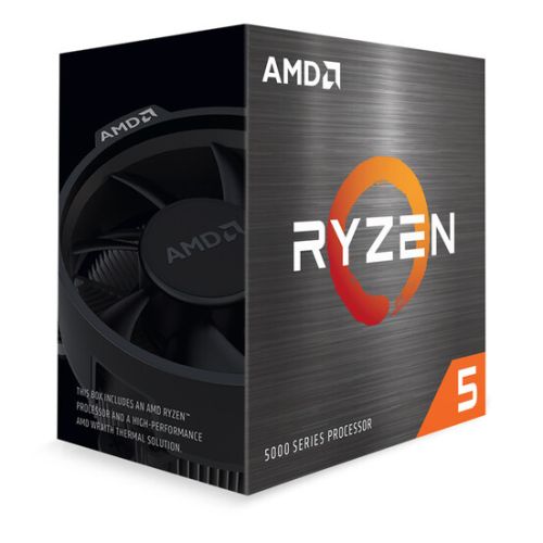 AMD Ryzen 5 5500 CPU with Wraith Stealth Cooler, AM4, 3.6GHz (4.2 Turbo), 6-Core, 65W, 19MB Cache, 7nm, 5th Gen, No Graphics - PC Gear UK