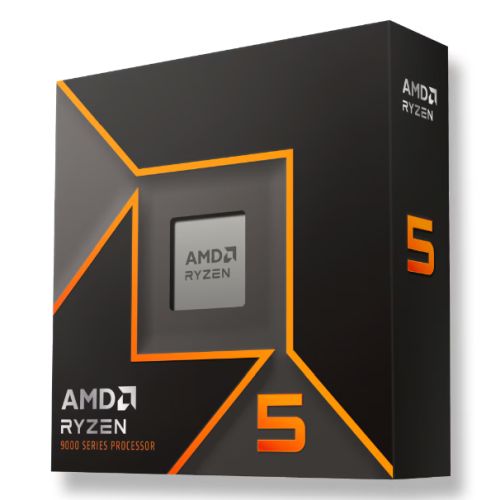 AMD Ryzen 5 9600X CPU, AM5, 3.9GHz (5.4 Turbo), 6-Core, 65W, 38MB Cache, 4nm, 9th Gen, Radeon Graphics, NO HEATSINK/FAN - PC Gear UK