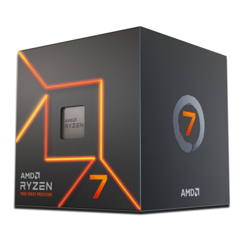 AMD Ryzen 7 7700 CPU w/ Wraith Prism RGB Cooler, AM5, 3.8GHz (5.3 Turbo), 8-Core, 65W, 40MB Cache, 5nm, 7th Gen, Radeon Graphics - PC Gear UK