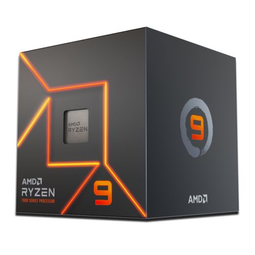 AMD Ryzen 9 7900 CPU w/ Wraith Prism RGB Cooler, AM5, 3.7GHz (5.4 Turbo), 12-Core, 65W, 76MB Cache, 5nm, 7th Gen, Radeon Graphics - PC Gear UK