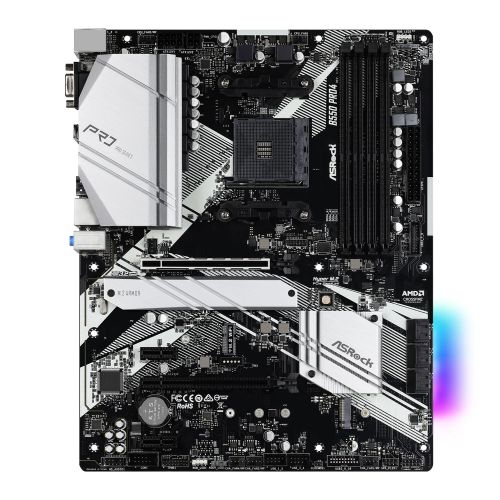 Asrock B550 PRO4, AMD B550, AM4, ATX, 4 DDR4, VGA, HDMI, XFire, PCIe4, RGB Lighting, M.2 - PC Gear UK