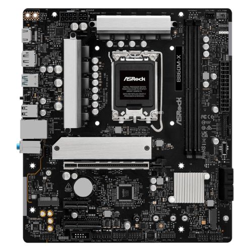 Asrock B860M-X, Intel B860, 1851, Micro ATX, 2 DDR5, HDMI, DP, 2.5G LAN, 2x M.2 - PC Gear UK