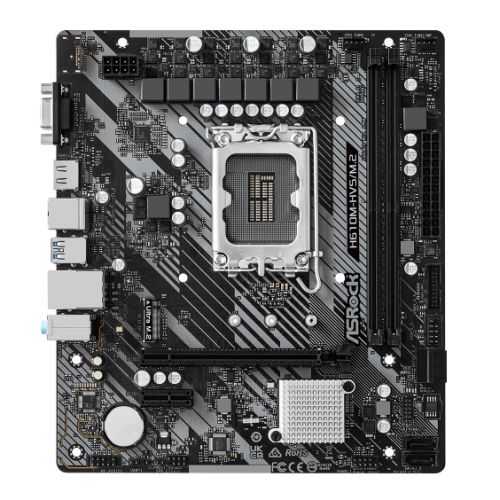 Asrock H610M-HVS/M.2 R2.0, Intel H610, 1700, Micro ATX, 2 DDR4, VGA, HDMI, PCIe4, 1x M.2 - PC Gear UK