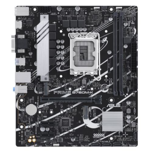 Asus PRIME B760M-K, Intel B760, 1700, Micro ATX, 2 DDR5, VGA, HDMI, 2.5G LAN, PCIe4, 2x M.2 - PC Gear UK