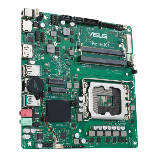Asus PRO H610T-CSM - Corporate Stable Model, Intel H610, 1700, Thin Mini ITX, 2 DDR5 SO-DIMM, HDMI, DP, LVDS, 19v DC in, 1x M.2