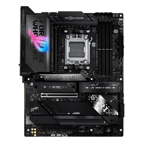 Asus ROG STRIX X870E-E GAMING WIFI, AMD X870E, AM5, ATX, 4 DDR5, HDMI, 2 USB4, Wi-Fi 7, 5G LAN, PD 30W, RGB, 5x M.2 - PC Gear UK