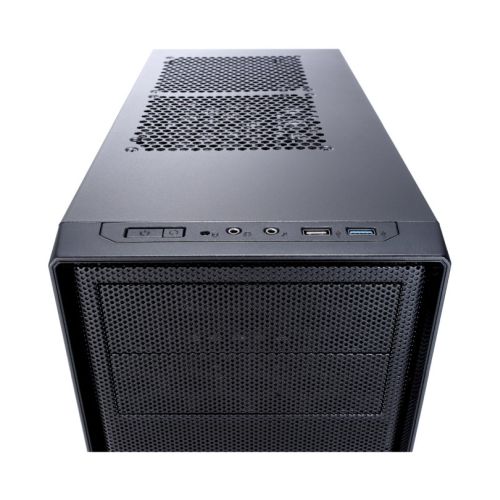 Fractal Design Focus G (Black) Gaming Case w/ Clear Window, ATX, 2 White LED Fans, Kensington Bracket, Filtered Front, Top & Base Air Intakes - PC Gear UK