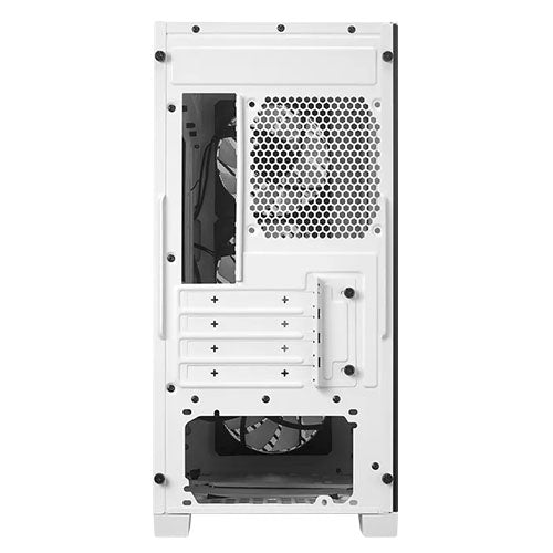 Cooler Master Elite 301 Gaming Case w/ Glass Side, Micro ATX, 3x ARGB Fans, PSU Shroud, Intake Grill, USB-C, White - PC Gear UK