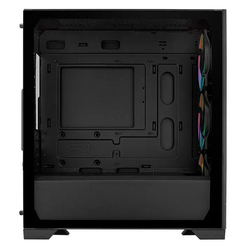 Cooler Master Elite 301 Gaming Case w/ Glass Side, Micro ATX, 3x ARGB Fans, PSU Shroud, Intake Grill, USB-C, Black - PC Gear UK