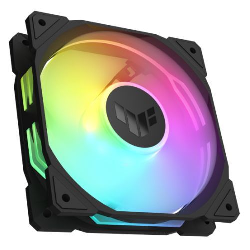 Asus TUF Gaming TR120 ARGB 12cm PWM Case Fans (3 Pack), Hydraulic Bearing, 28mm Frame, Double-layer LED Matrix Design, 2000 RPM, Black - PC Gear UK