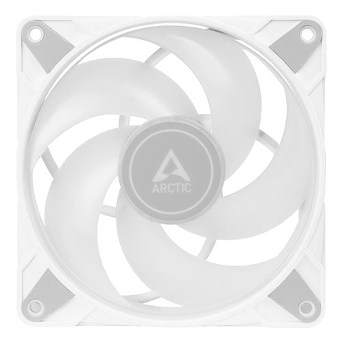 Arctic 12cm P12 Pressure Optimised PWM PST ARGB Case Fans (3 Pack), Fluid Dynamic, 12 LEDs, 0-2000 RPM, 0dB Mode, White
