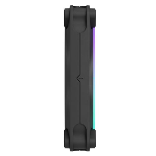 Fractal Design Momentum 12 ARGB 12cm PWM Case Fan, 16 LEDs, FDB Bearing, 350-2200 RPM, 8-pin Connector, Black - PC Gear UK